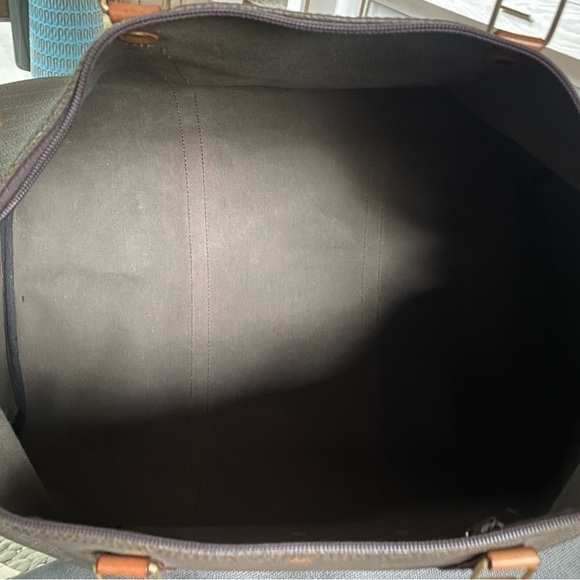 Vintage New Cappelletti Waxed Canvas Leather Travel/Overnight Duffel Bag - Picture 11 of 12